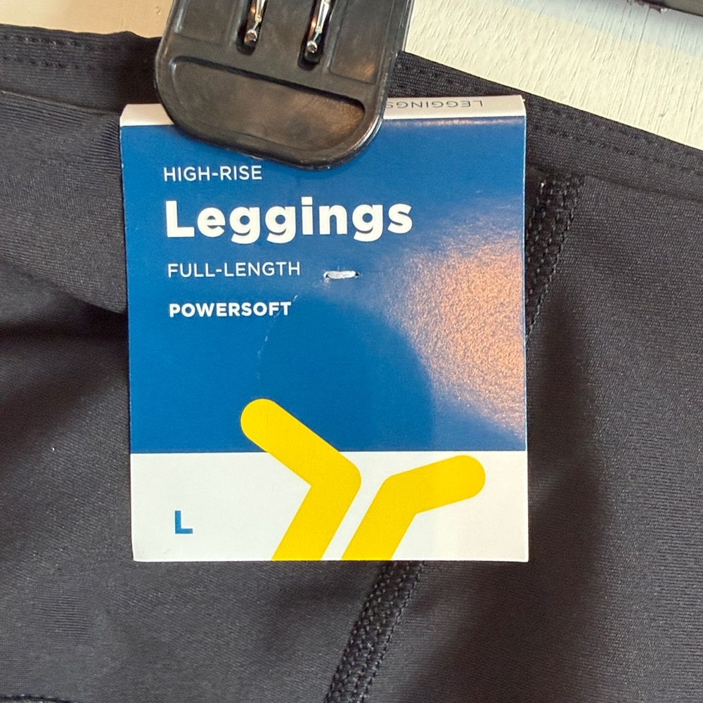 NWT Old Navy High Rise Powersoft Black Leggings Size L - Picture 3 of 4